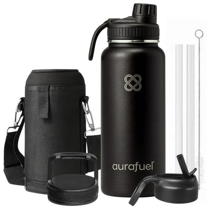 Stainless Steel Drink Bottle - Black