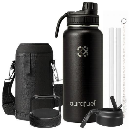 Stainless Steel Drink Bottle - Black